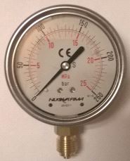Pressure gauge MG63 /0-250 bar/R G1/4 class 1,6